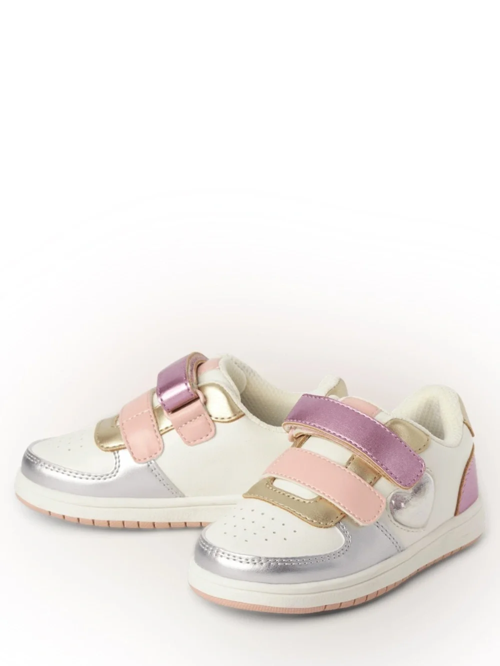 The Children's Place Toddler Girls Shakey Heart Low Top Sneakers Size